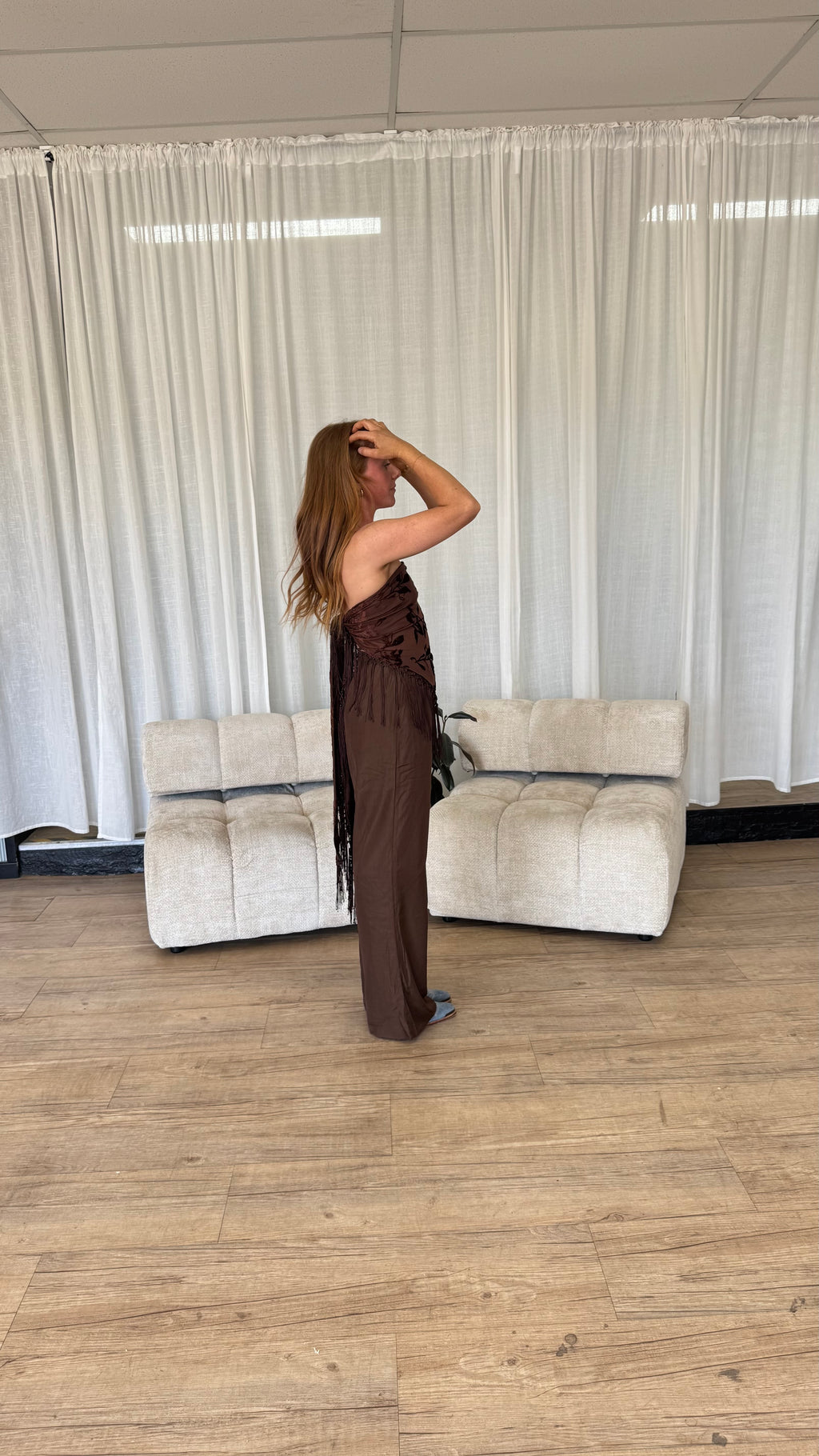 Sienna Fringe Top – Chocolate Brown