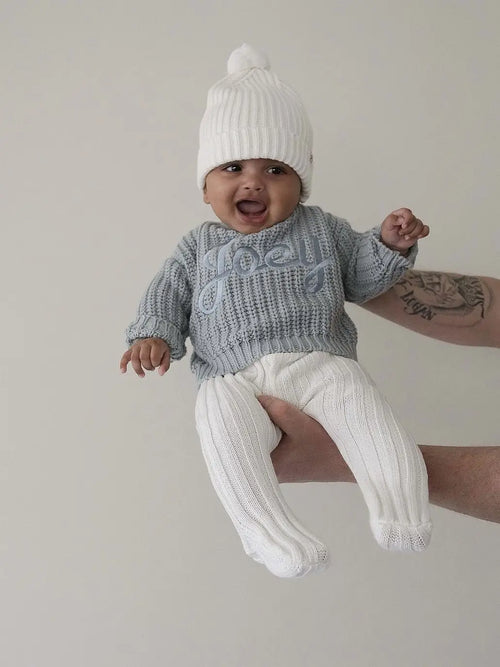 Chunky Knit Jumper - Sea