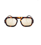 L&S RETRO AVIATOR SUNGLASSES IN DARK TORT