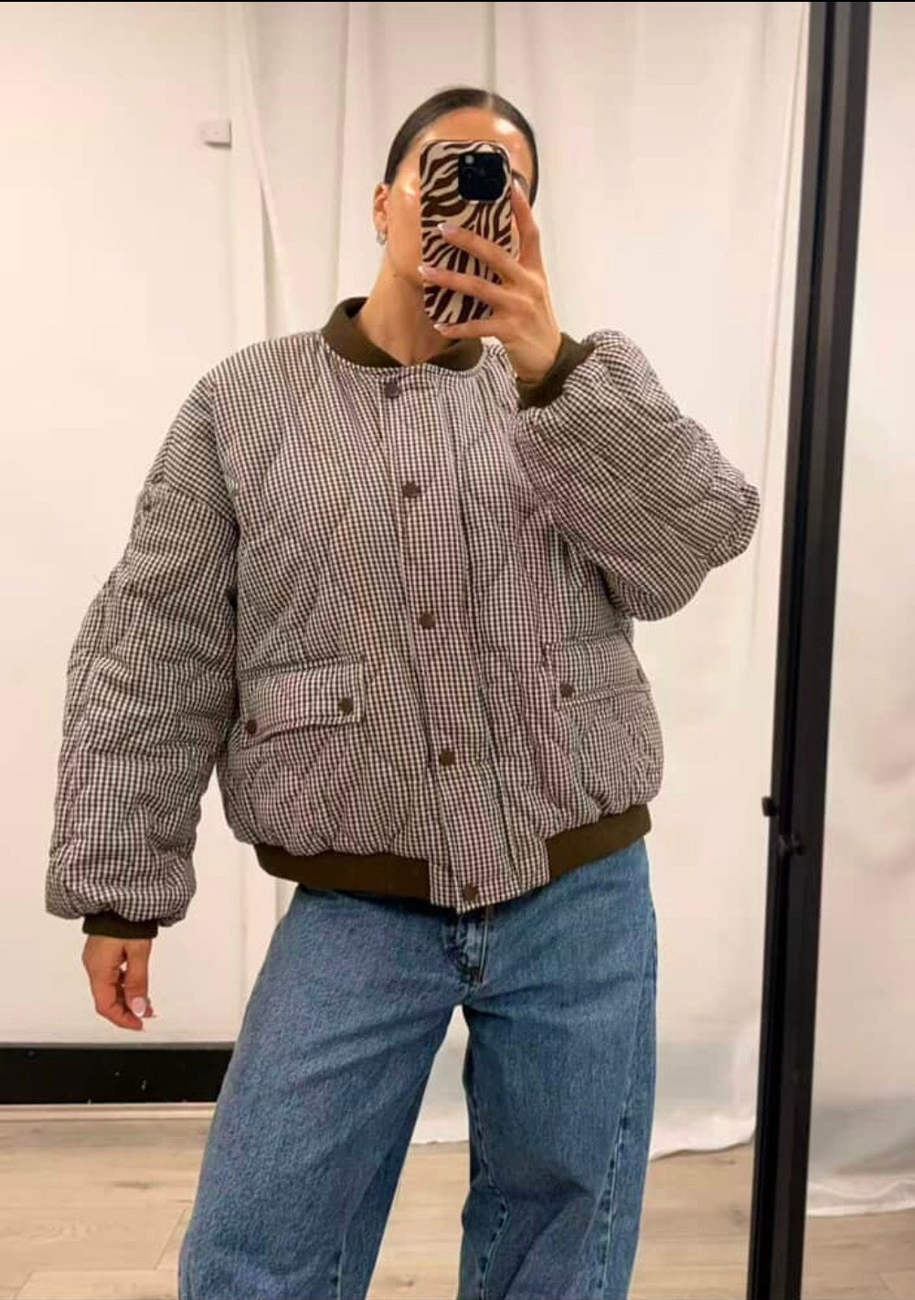 The Oakley Gingham Puffer Jacket