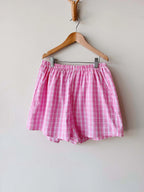 PINK CHECK SHORTS