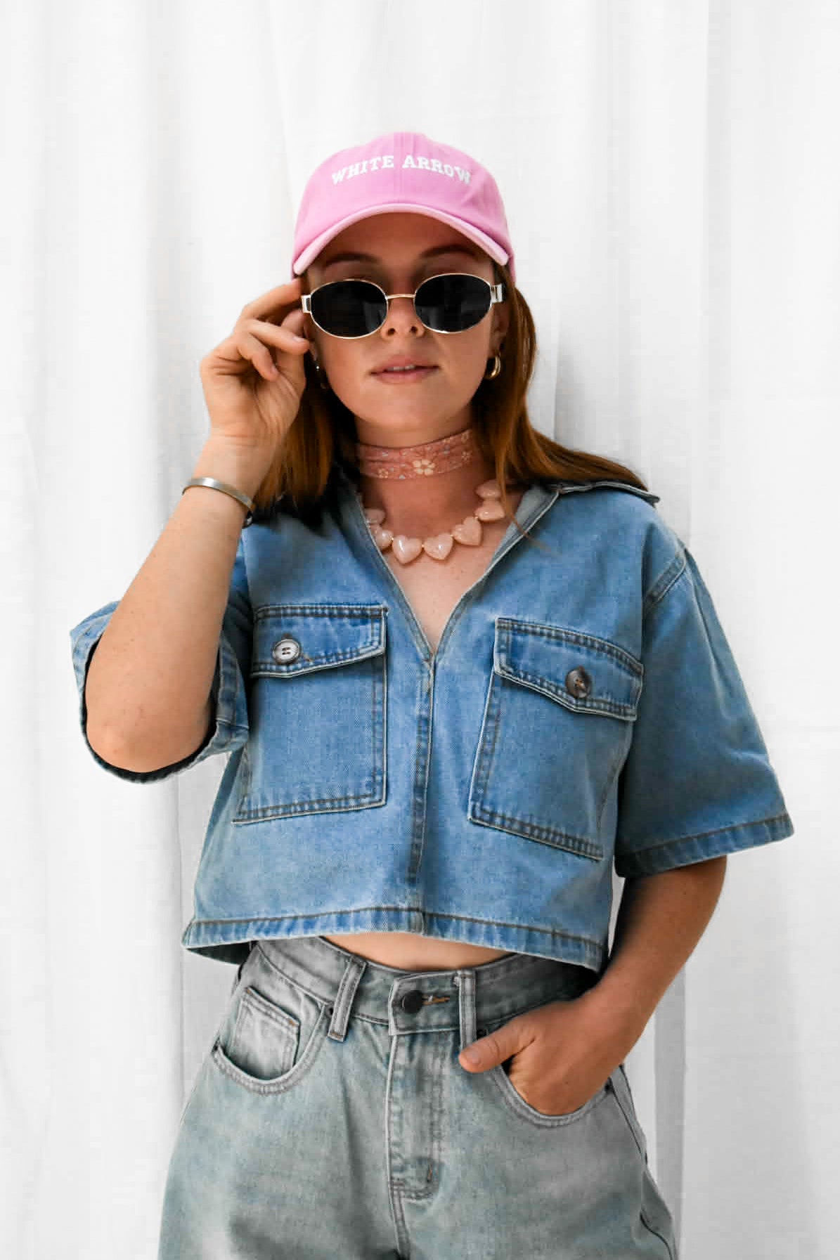 L&S ROUND METAL OVAL SUNGLASSES