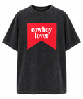 COWBOY LOVER  BLACK TEE
