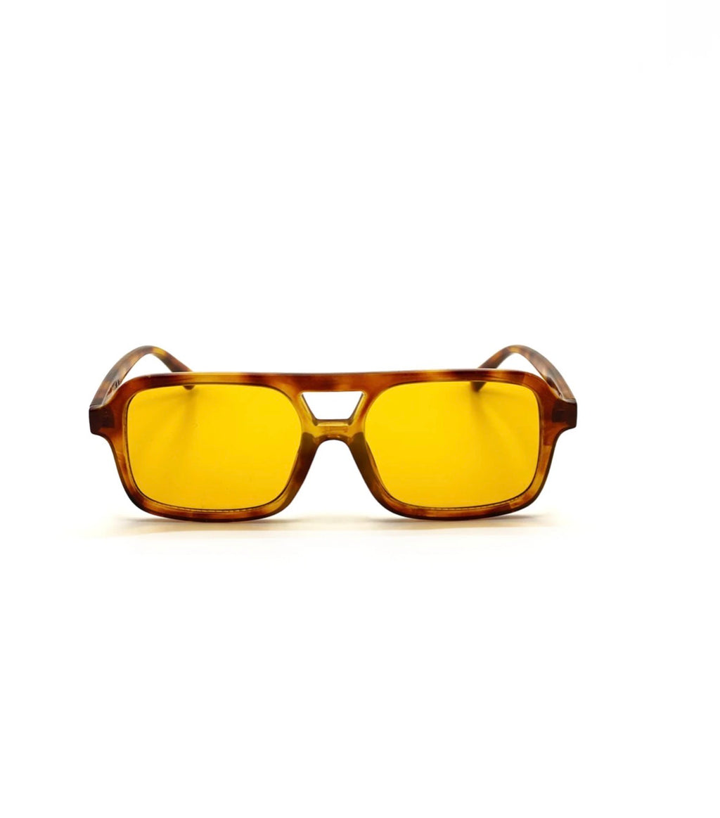 L&S PARIS AVIATOR SUNGLASSES IN VINTAGE TORT