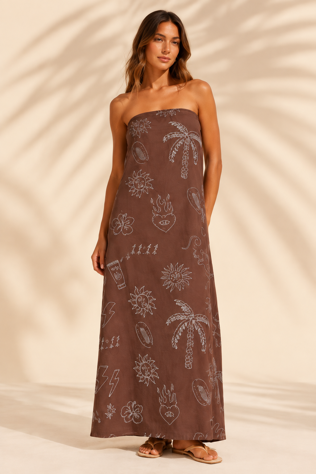 The Solana Strapless Maxi Dress