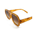 L&S RETRO AVIATOR SUNGLASSES IN VINTAGE TORT