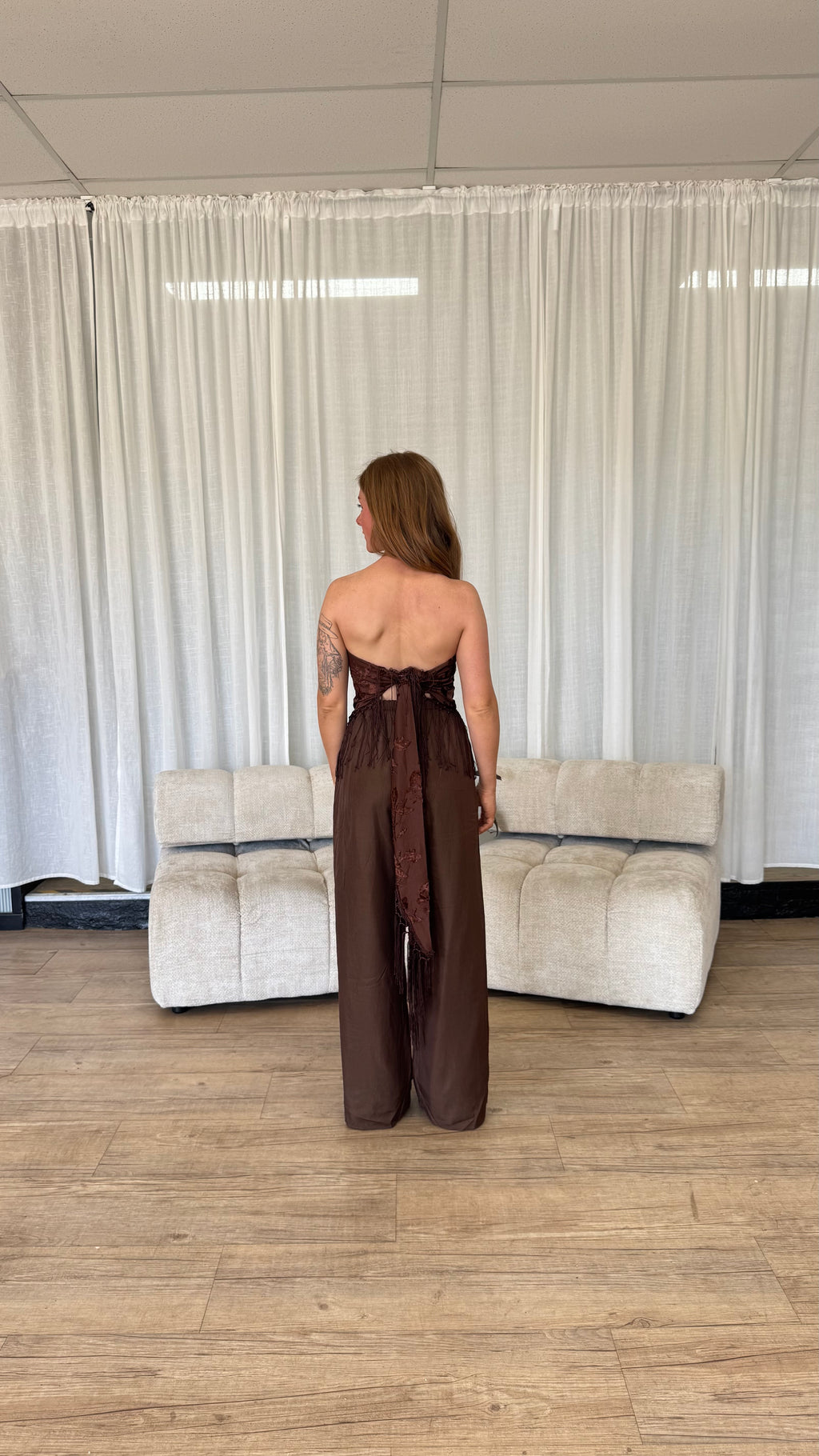 Sienna Fringe Top – Chocolate Brown