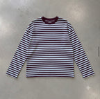 Blue & Brown Stripe Long Sleeve Tee