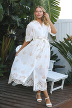 Amara Embroidered Maxi Dress