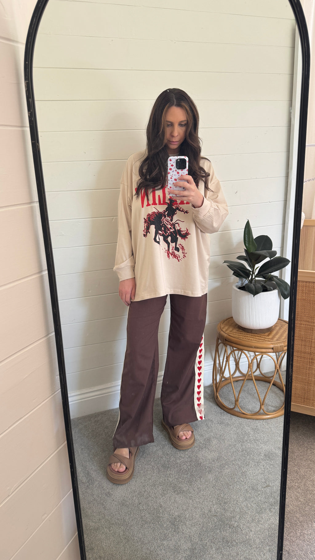 By Frankie / Racer Heart Pant -Chocolate
