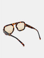 L&S RETRO AVIATOR SUNGLASSES IN DARK TORT