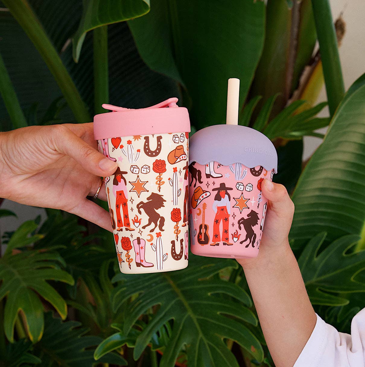 Cowgirl Mini Smoothie Cup & Straw