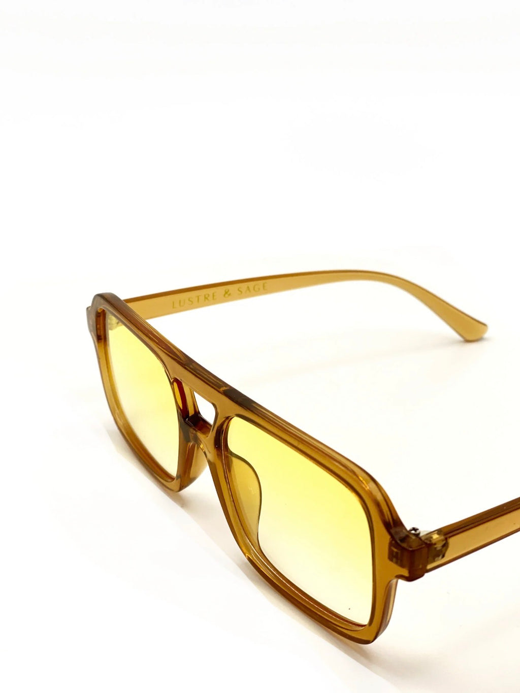 PARIS AVIATOR SUNGLASSES IN LATTE