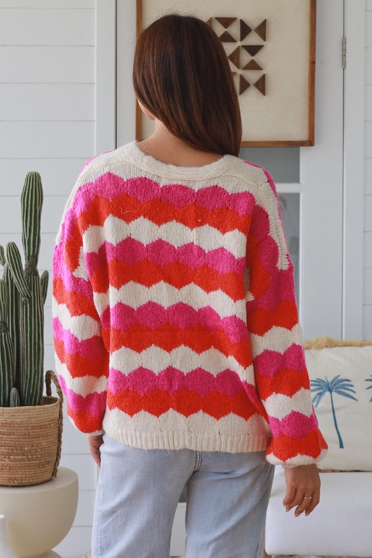 Sunset Heart Knit Cardigan