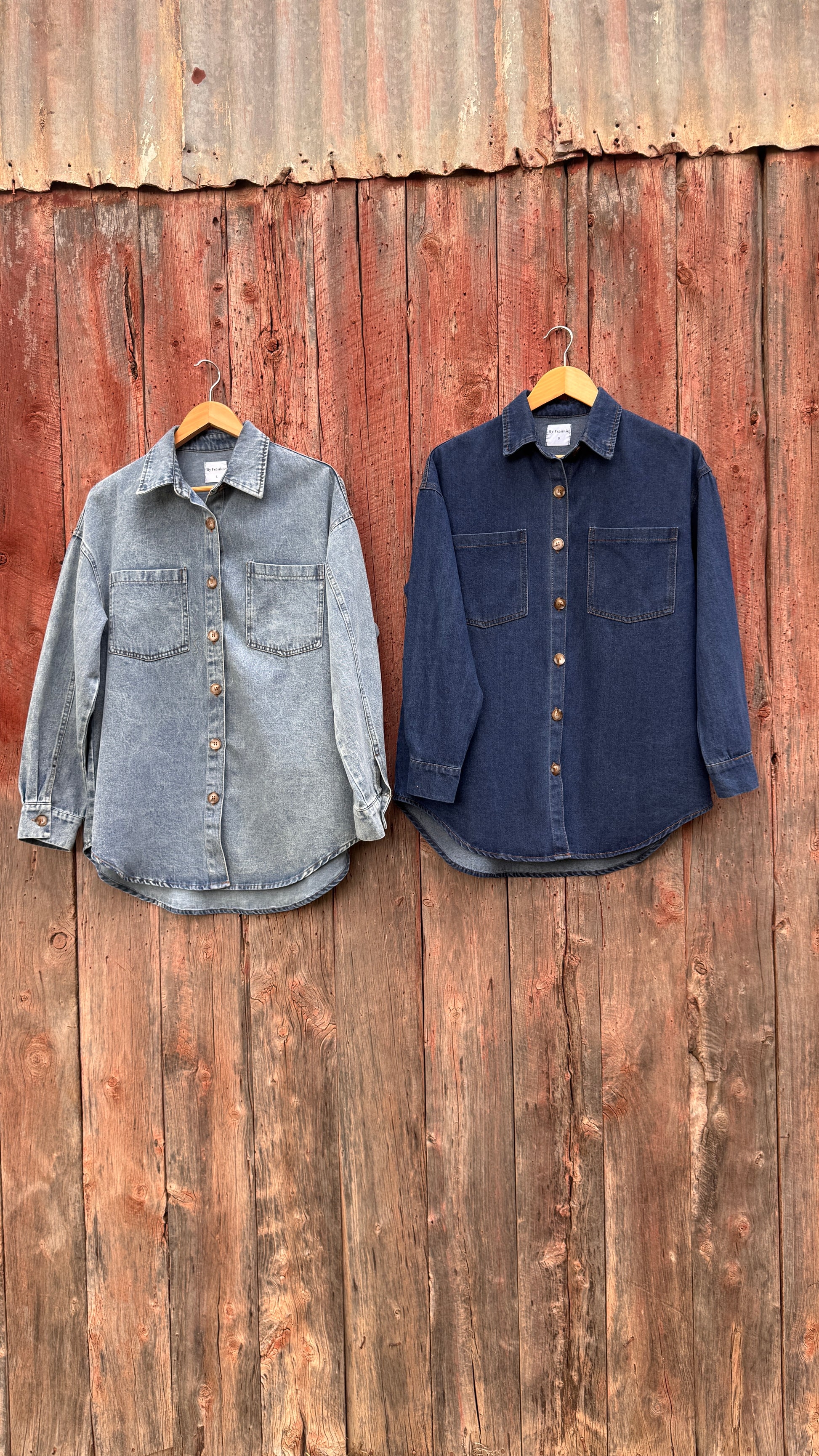 Giddy up Shirt - Dark Denim