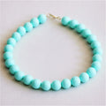 Beaded necklace XXL - mint
