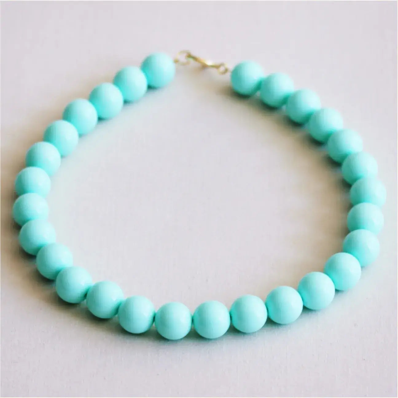 Beaded necklace XXL - mint