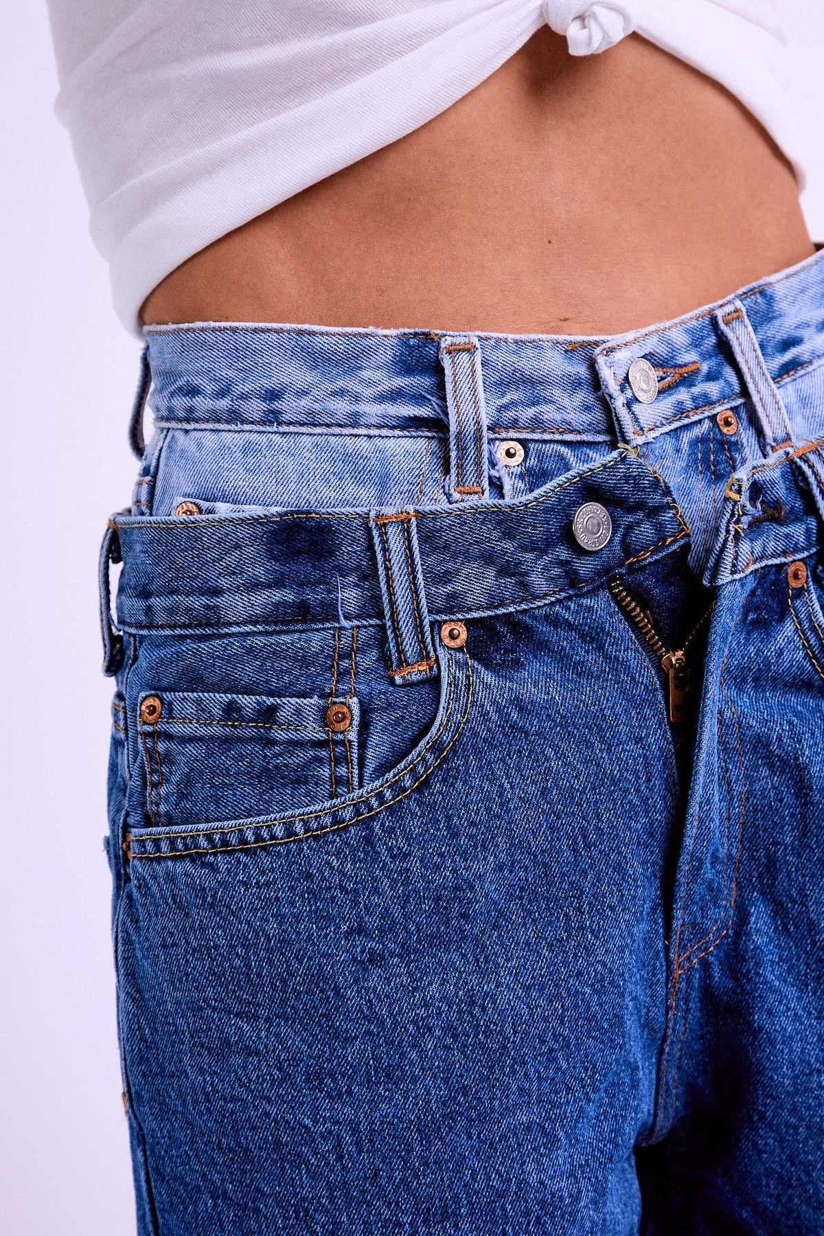 Vintage Levi's Relaxed Daisy Cut – Reworked Denim Shorts