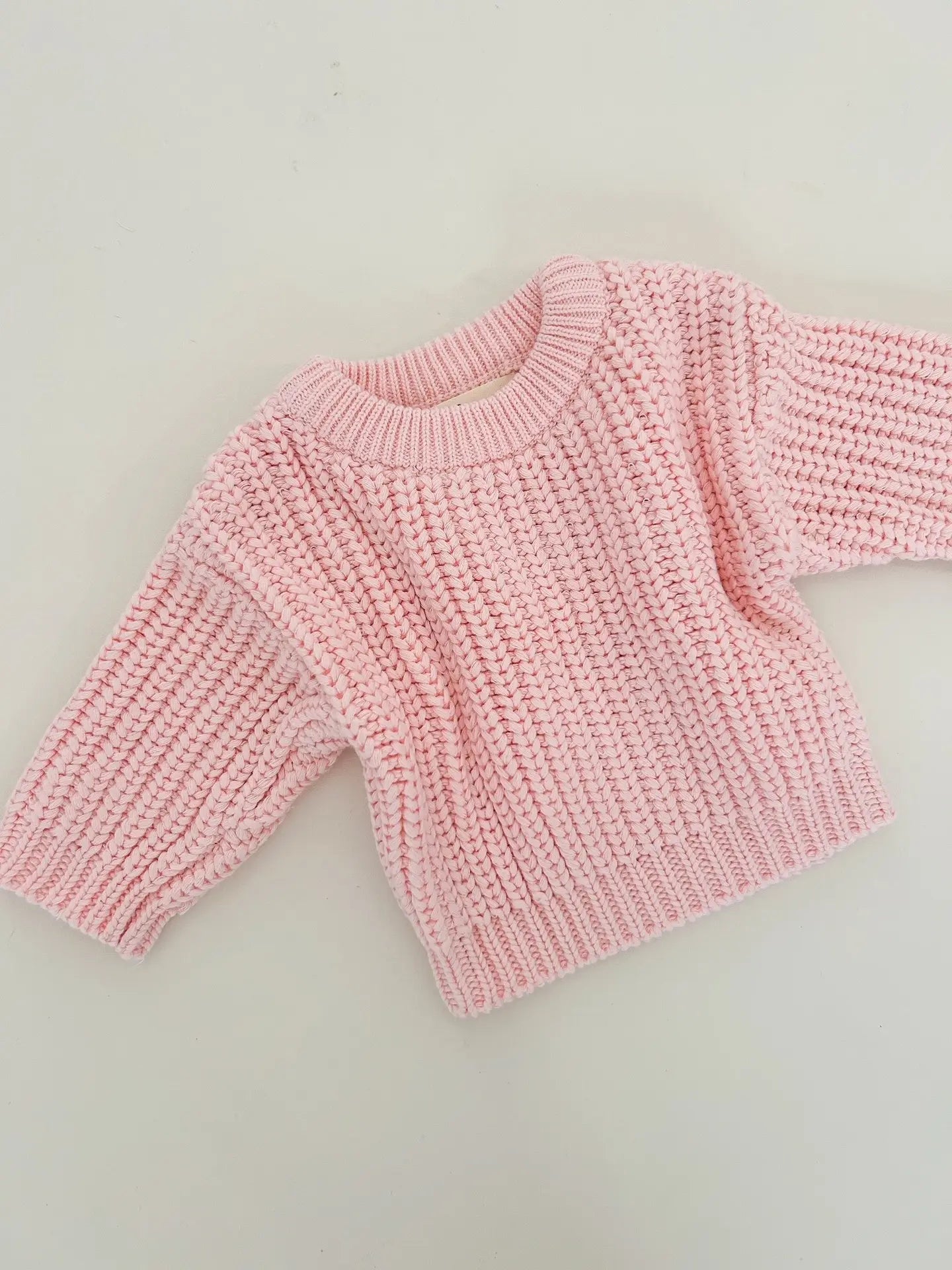 Chunky Knit Jumper - Pink