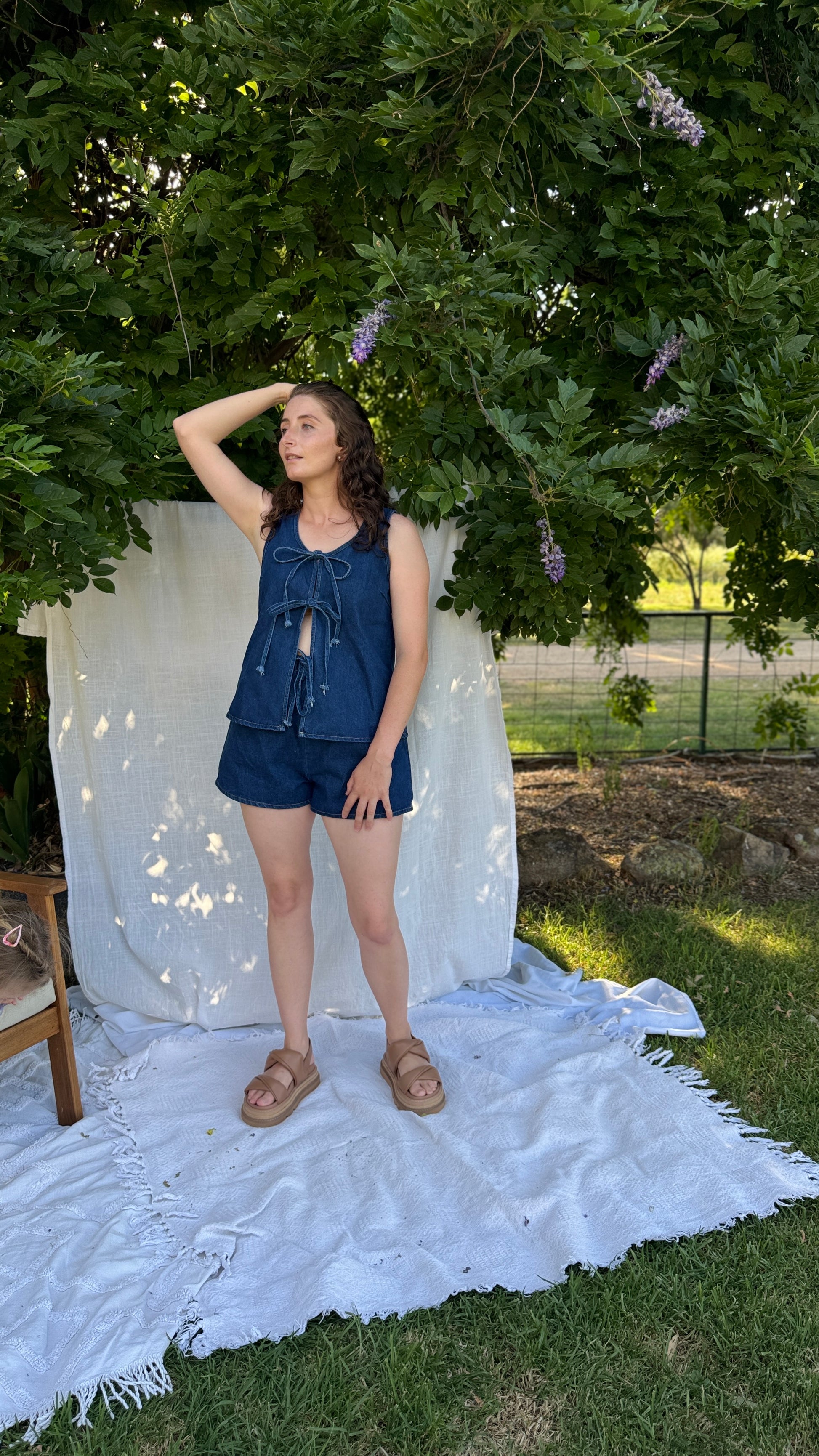 LOLA SHORTS - DARK DENIM