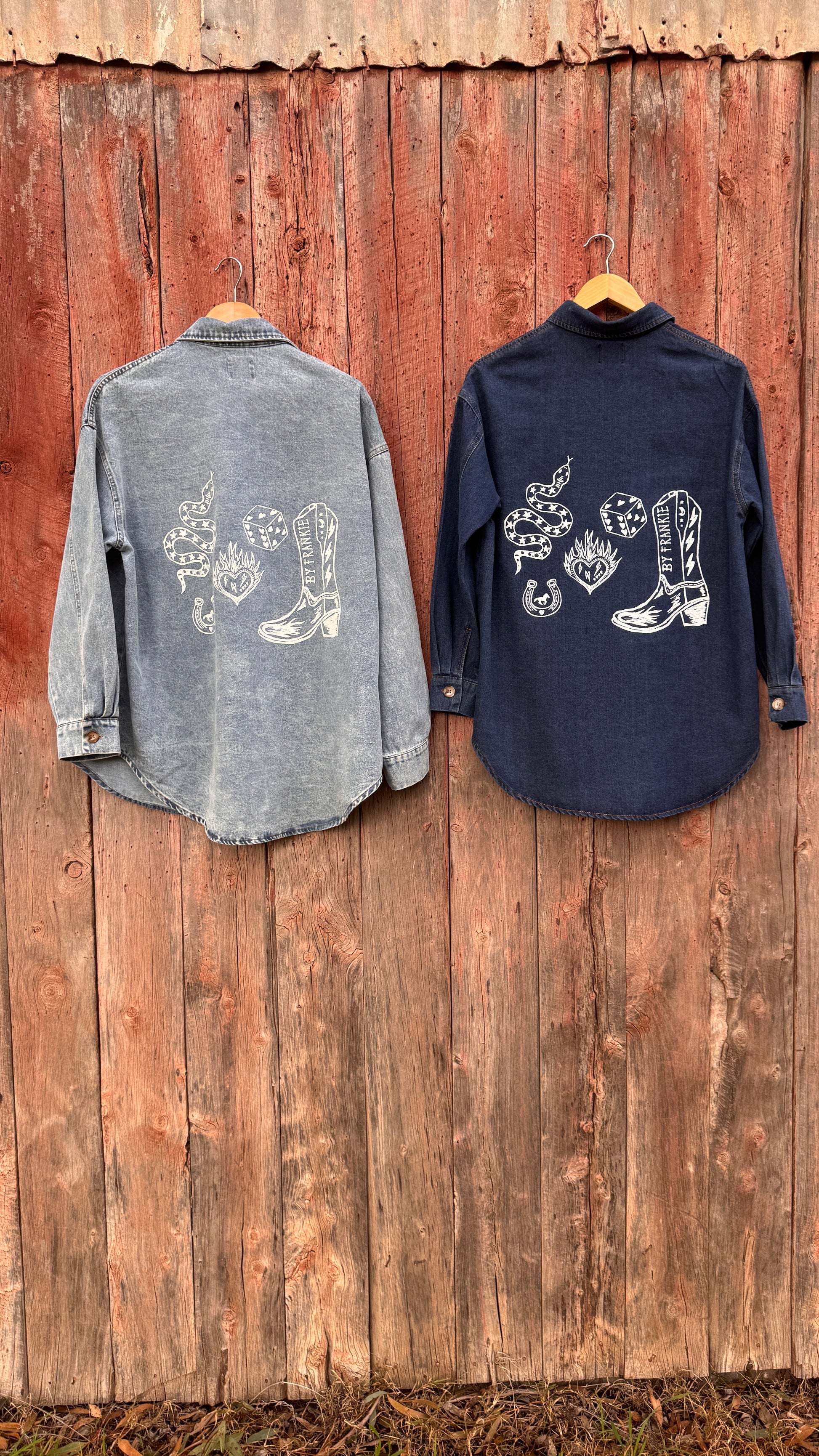 Giddy up Shirt - Dark Denim