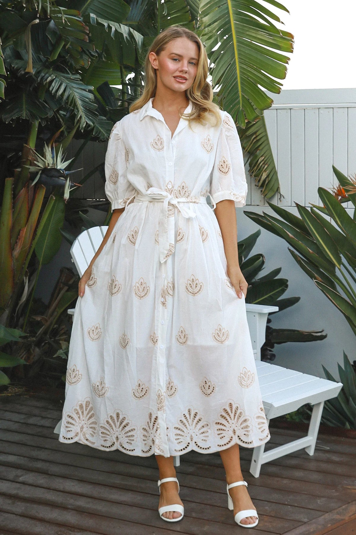 Amara Embroidered Maxi Dress