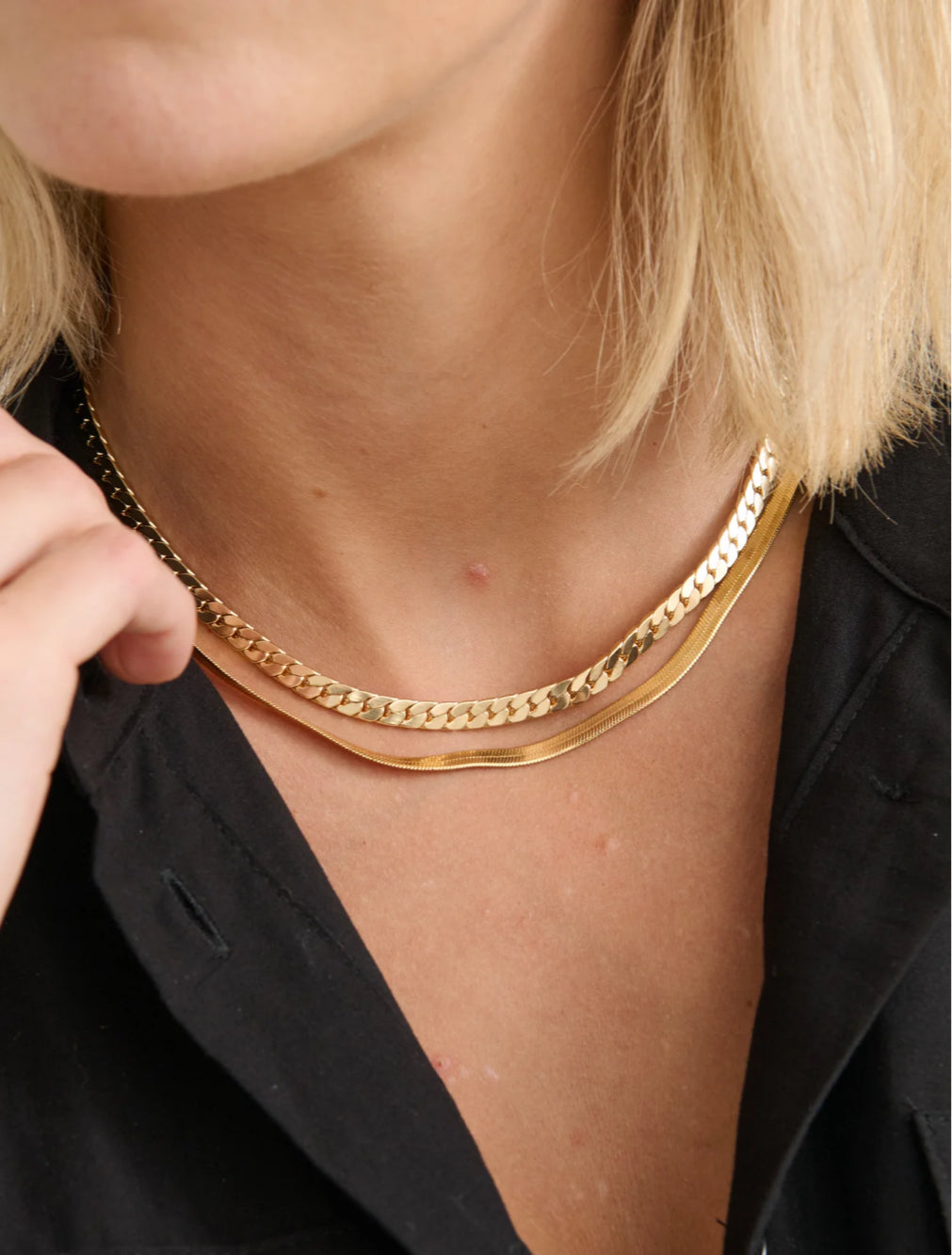 5MM CHAIN 18K GOLD PLATED NECKLACE