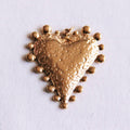Dotted heart XL charm (pendant for XL beaded necklace)