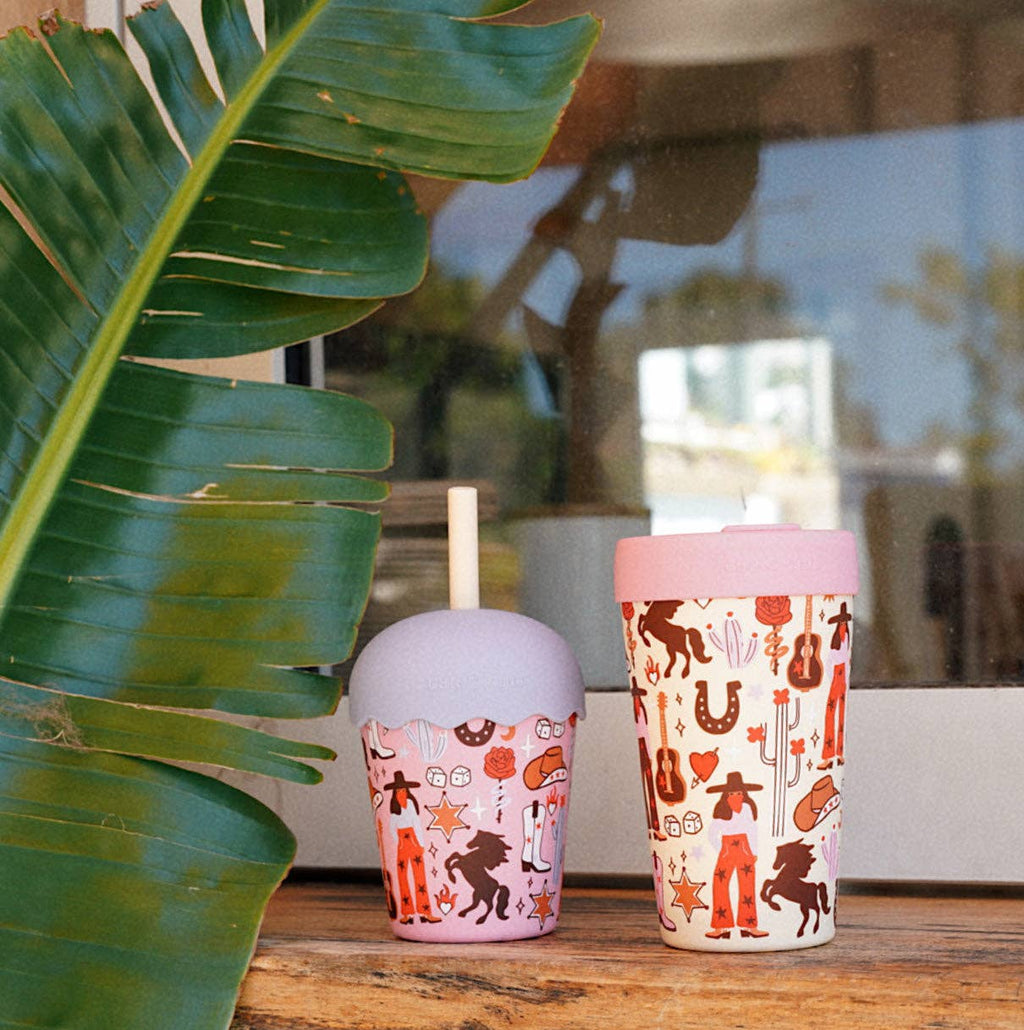 Cowgirl Mini Smoothie Cup & Straw