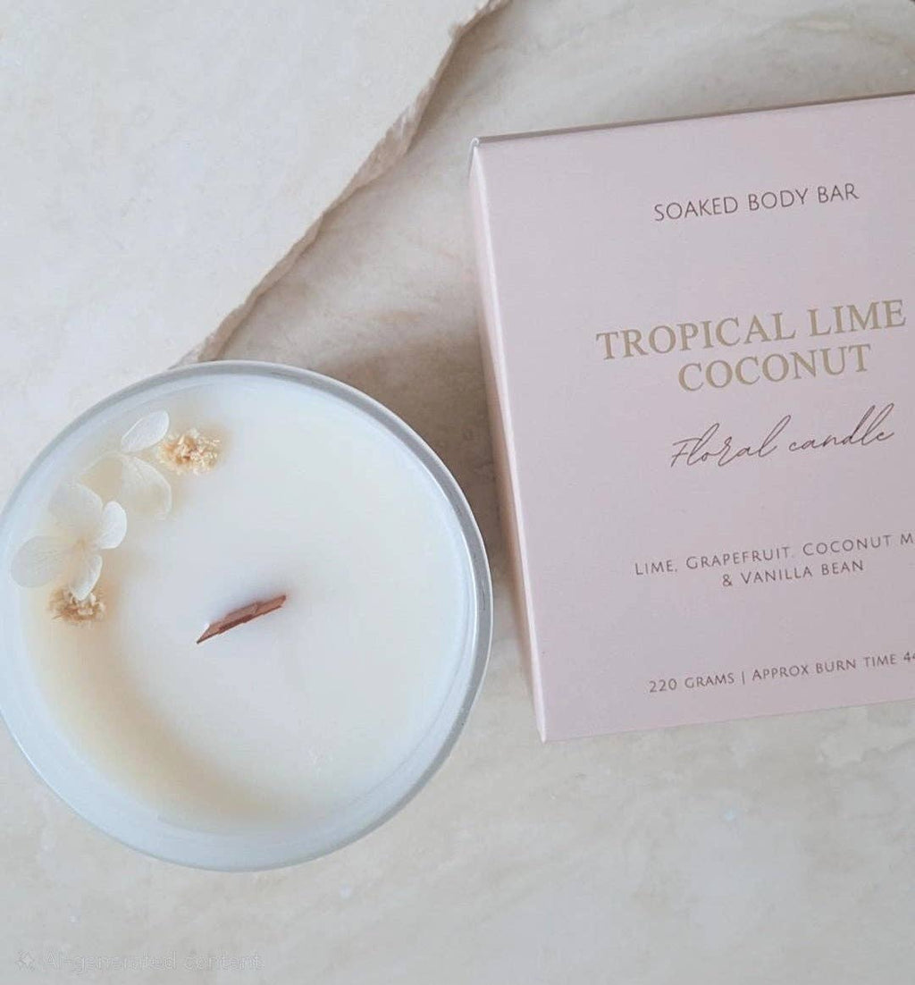 Floral soy candles: Summer Daze